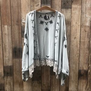 Free People Duster in Goddess Blue